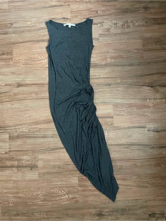 Max Studio Dresses & Skirts - Max Studio Asymmetrical Sleeveless Maxi Dress in Charcoal Gray